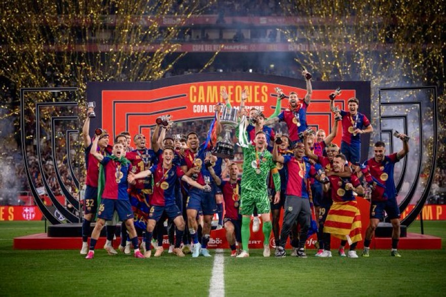 El Barça levanta una Copa del Rey inolvidable en La&nbsp;Cartuja
