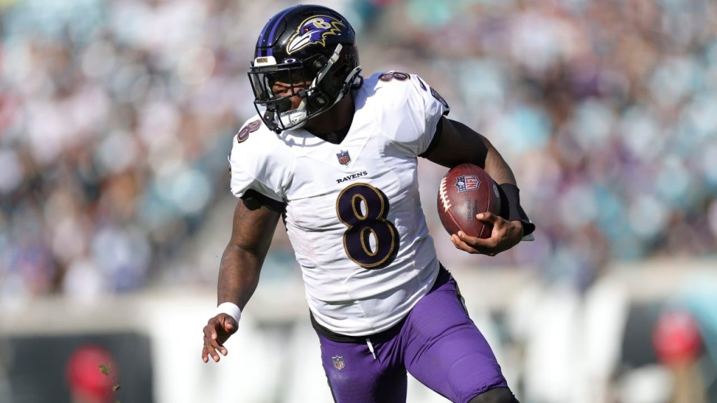 Exhibición Ravens: Lamar baila en el Hard Rock y Miami se&nbsp;hunde