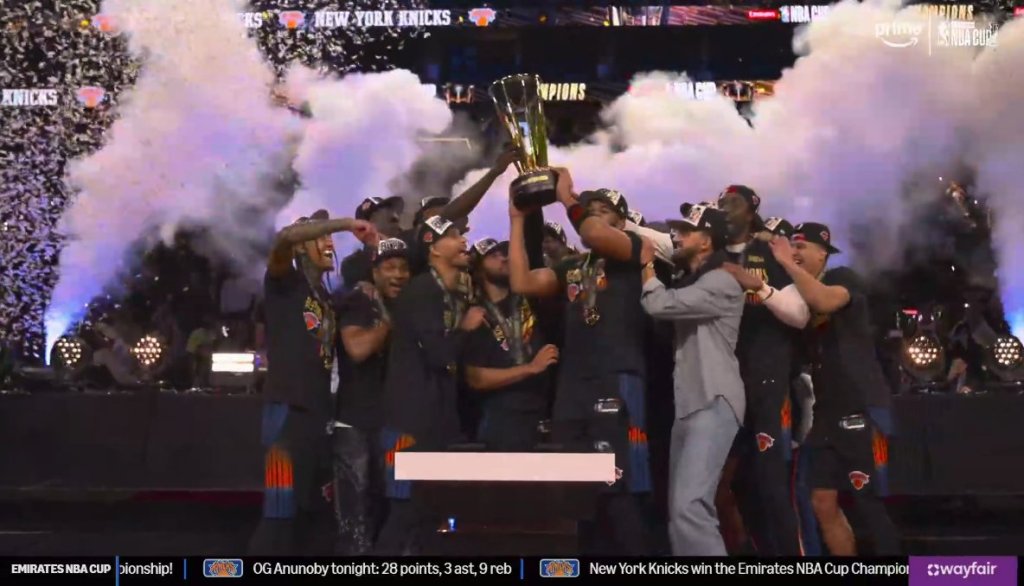 Los Knicks son campeones de la NBA Cup y rompen una racha de más de 50 años de&nbsp;sequía