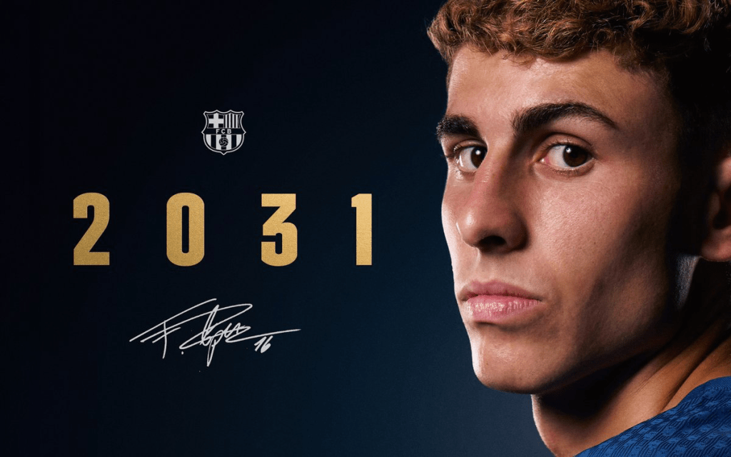 Hasta 2031: Fermin renueva contrato con el Barcelona por otros 5&nbsp;años.