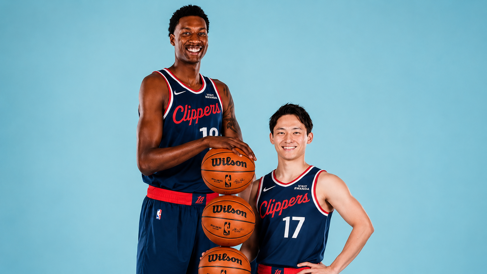 ¡Los Clippers tienen los dos extremos de la NBA! De 2.26 a 1.72 metros